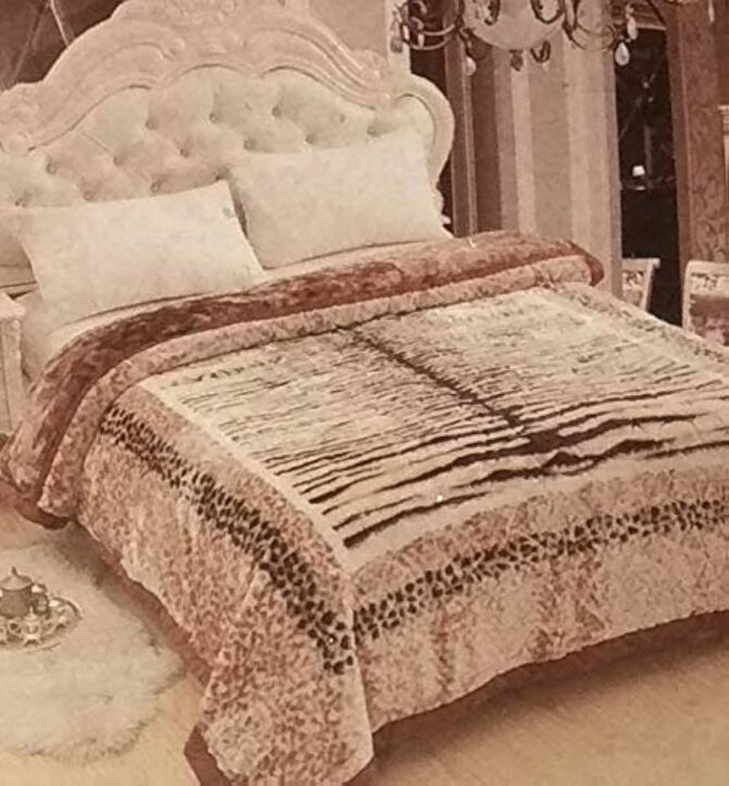 Double Bed Luxury Fur Blanket